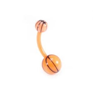 Basket ball bellybutton ring
